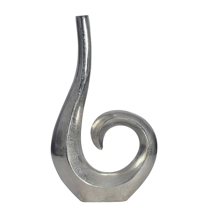 Dalara Vase 47 cm, Sølvfarget