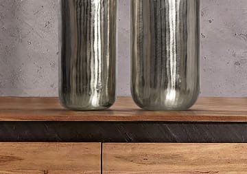 Dalaro Vase 40 cm Sett med 2 - Sølvfarget - Interiør - Dekorasjon & innredningsdetaljer - Vas - Sylindervase
