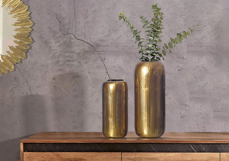 Dalaro Vase 40 cm Sett med 2 - Svart bronse - Interiør - Dekorasjon & innredningsdetaljer - Vas - Sylindervase
