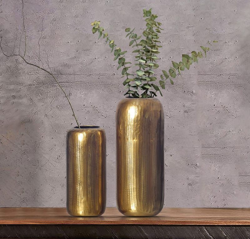 Dalaro Vase 40 cm Sett med 2 - Svart bronse - Interiør - Dekorasjon & innredningsdetaljer - Vas - Sylindervase