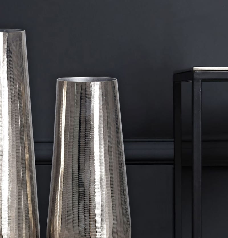 Daleri Vase 45 cm sett med 2 - Sølvfarget - Interiør - Dekorasjon & innredningsdetaljer - Vas - Sylindervase