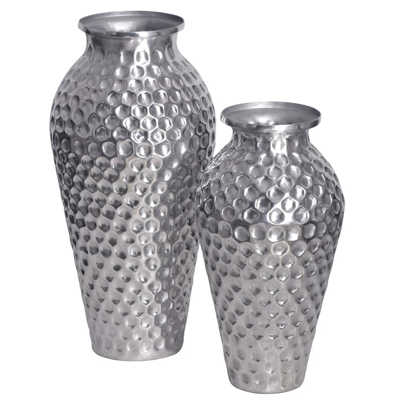 Dalilo Vase 51 cm Sett med 2 - Sølvfarget - Interiør - Dekorasjon & innredningsdetaljer - Vas - Blomstervase