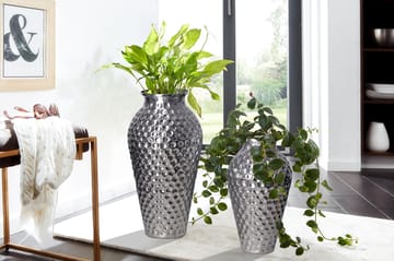 Dalilo Vase 51 cm Sett med 2 - Sølvfarget - Interiør - Dekorasjon & innredningsdetaljer - Vas - Blomstervase