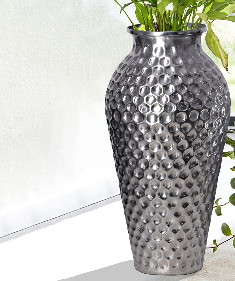 Dalilo Vase 51 cm Sett med 2 - Sølvfarget - Interiør - Dekorasjon & innredningsdetaljer - Vas - Blomstervase