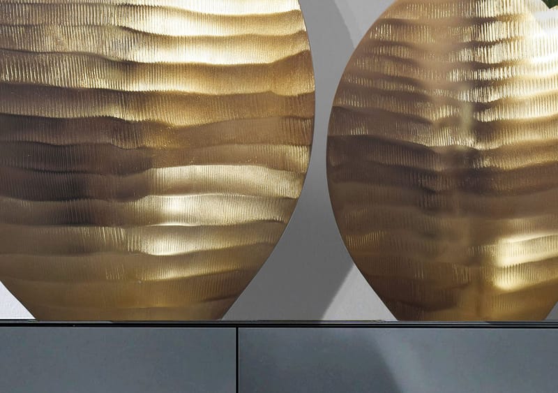 Dalira Vase 31 cm sett med 2 - Gullfarget - Interiør - Dekorasjon & innredningsdetaljer - Vas - Blomstervase