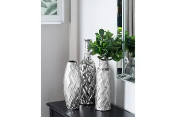 Dekorationsvas Beliani Arpad Silver - Interiør - Dekorasjon & innredningsdetaljer - Vas - Blomstervase
