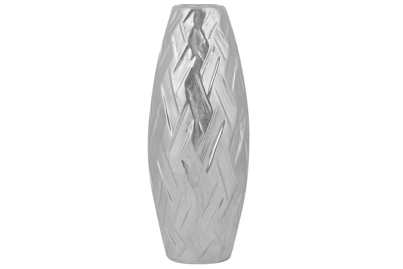 Dekorationsvas Beliani Arpad Silver