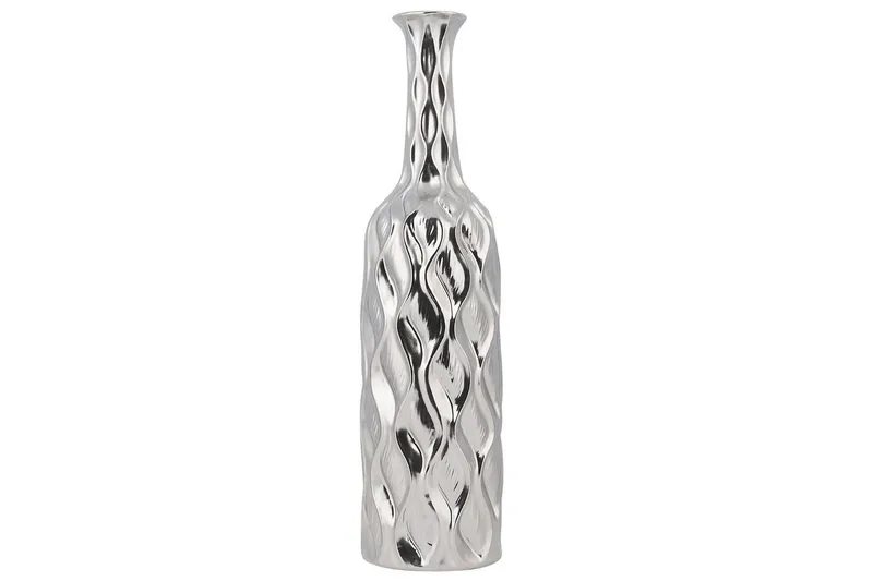 Dekorationsvas Beliani Bassania Silver