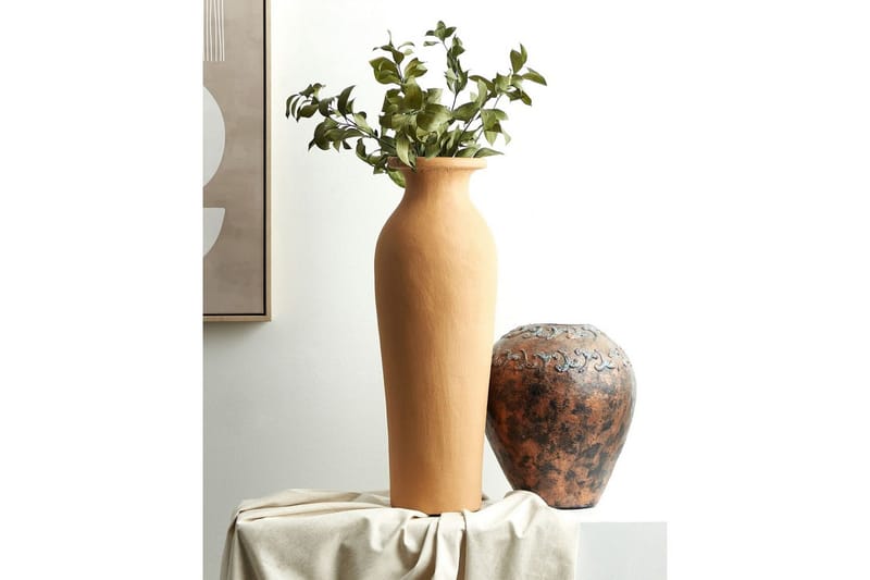 Dekorationsvas Beliani Muar Orange - Interiør - Dekorasjon & innredningsdetaljer - Vas - Blomstervase