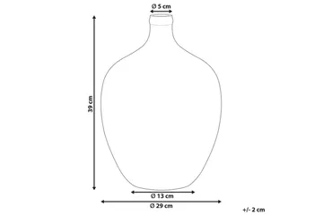 Dekorationsvas Beliani Roti Blå blue - Interiør - Dekorasjon & innredningsdetaljer - Vas - Blomstervase