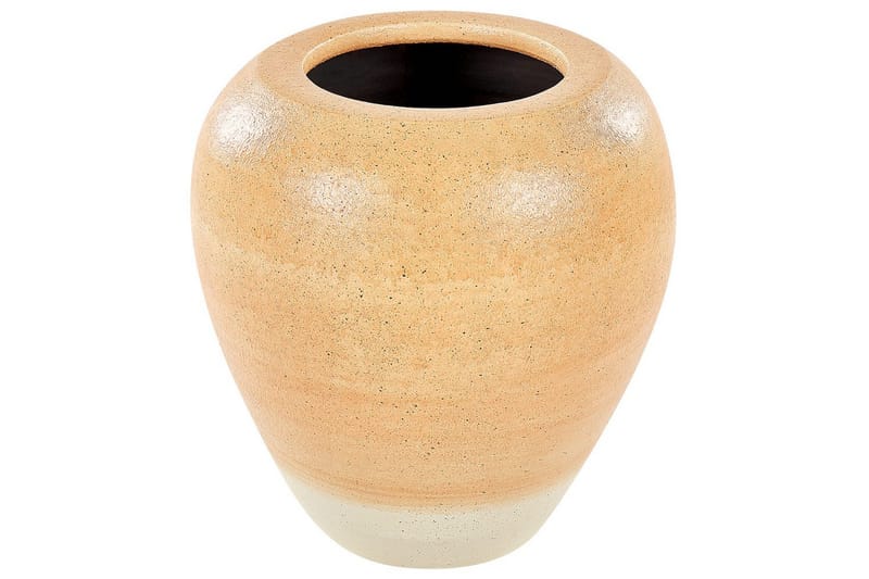 Dekorationsvas Beliani Skione Orange||Beige