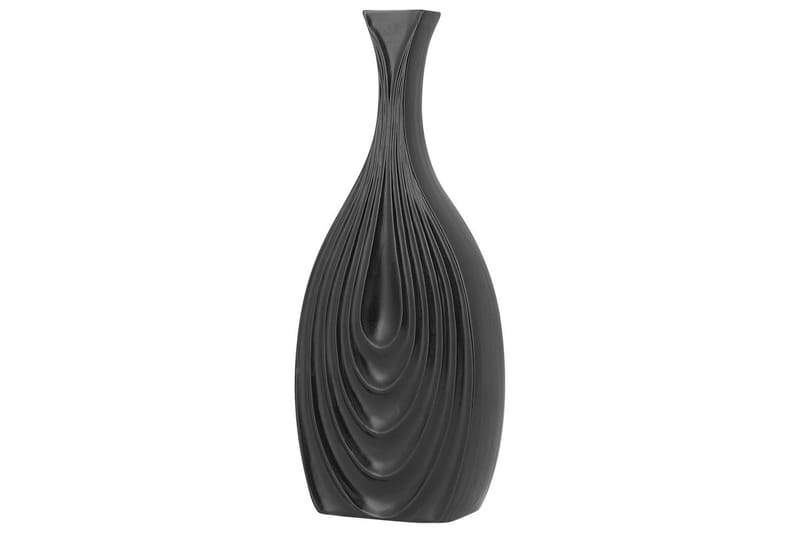 Dekorationsvas Beliani Thapsus Svart, 16x4x39 cm Black - Interiør - Dekorasjon & innredningsdetaljer - Vas - Blomstervase
