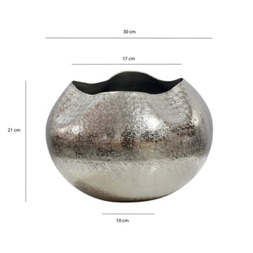 Harvik bordvase 30 cm i aluminium - Sølv - Interiør - Dekorasjon & innredningsdetaljer - Vas - Blomstervase
