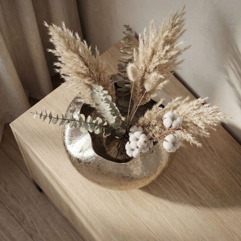 Harvik bordvase 30 cm i aluminium - Sølv - Interiør - Dekorasjon & innredningsdetaljer - Vas - Blomstervase