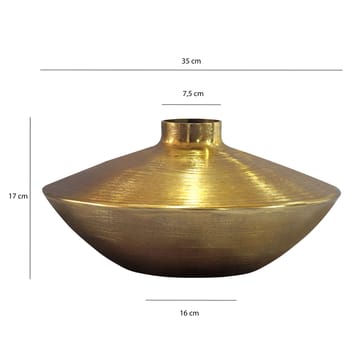 Helin bordsvase 35 cm i aluminium - Gull - Interiør - Dekorasjon & innredningsdetaljer - Vas - Blomstervase