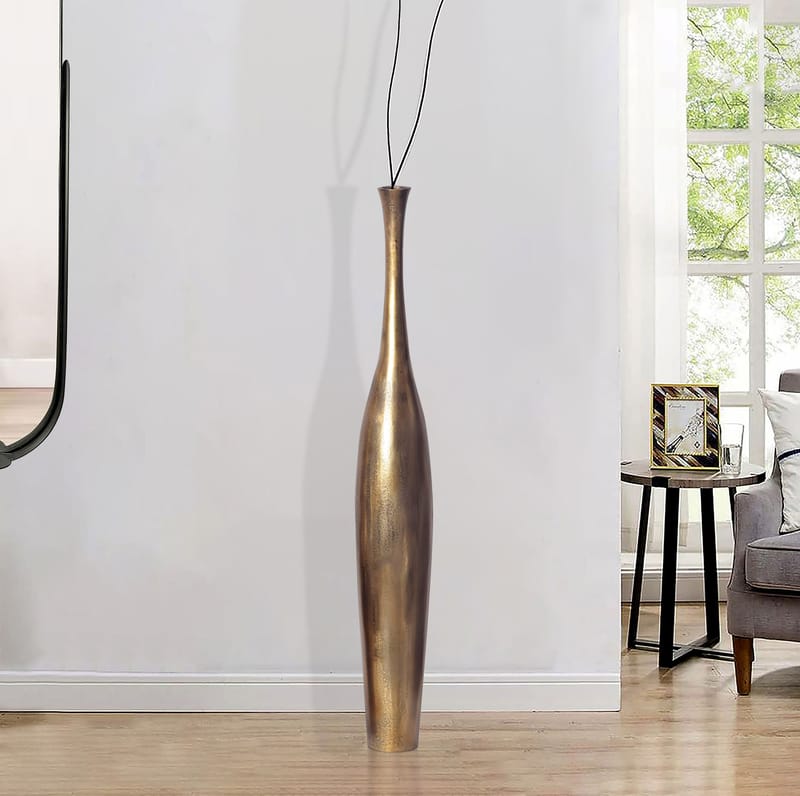 Isloren Vase 100 cm - Gullfarget - Interiør - Dekorasjon & innredningsdetaljer - Vas - Blomstervase
