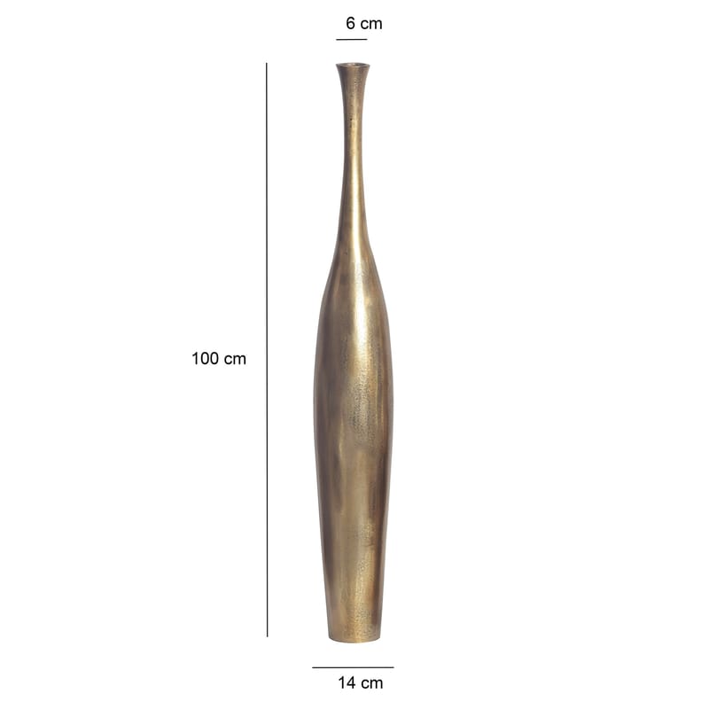 Isloren Vase 100 cm - Gullfarget - Interiør - Dekorasjon & innredningsdetaljer - Vas - Blomstervase