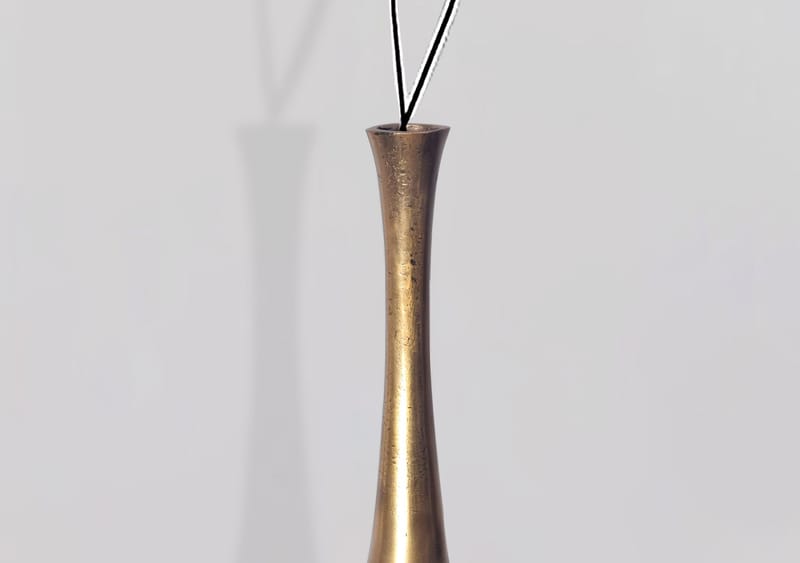 Isloren Vase 100 cm - Gullfarget - Interiør - Dekorasjon & innredningsdetaljer - Vas - Blomstervase