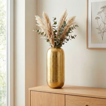Korva gulvvase 45 cm i aluminium - Gull - Interiør - Dekorasjon & innredningsdetaljer - Vas - Blomstervase