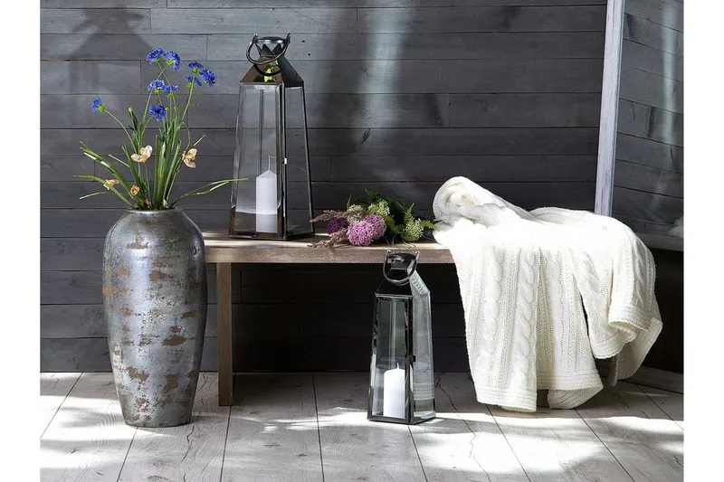 Lorca Vase 27 cm, Grå