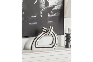 Prydnadsfigur Beliani Zander Black||White - Interiør - Dekorasjon & innredningsdetaljer - Vas - Blomstervase