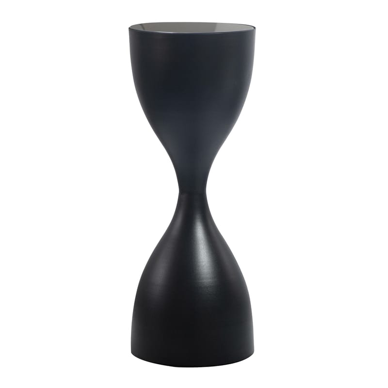 Relvik rundt sidebord 23 cm i metall og glass - Svart - Interiør - Dekorasjon & innredningsdetaljer - Vas - Blomstervase