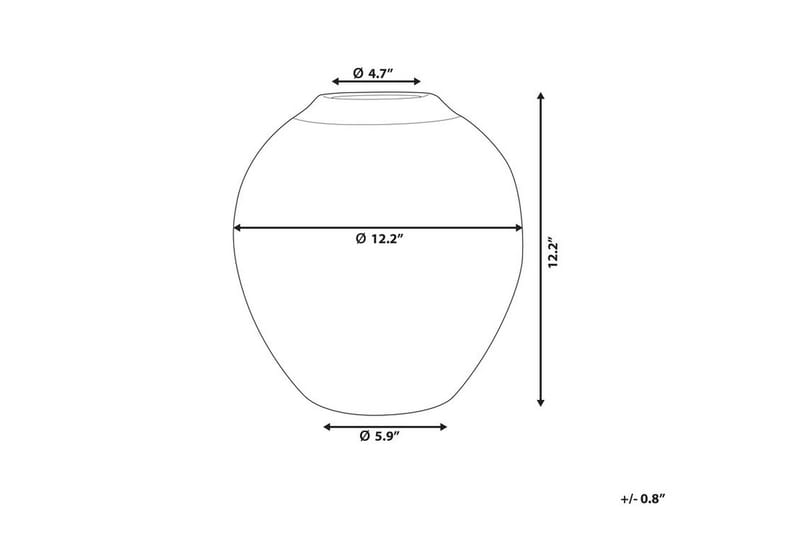 Vase Lauri 31 cm - Hvit - Blomstervase - Vas - Dekorasjon & innredningsdetaljer