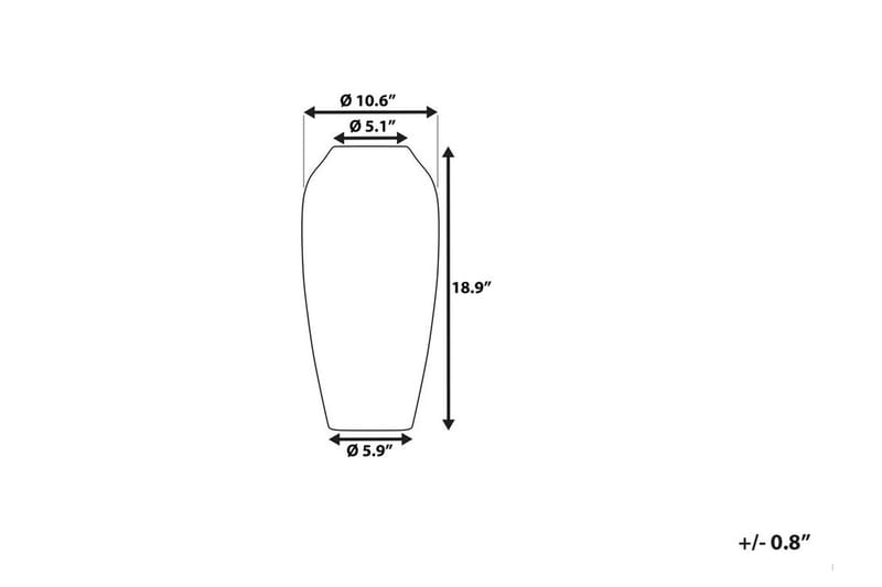 Vase Lorca 27 cm - Grå - Blomstervase - Vas - Dekorasjon & innredningsdetaljer