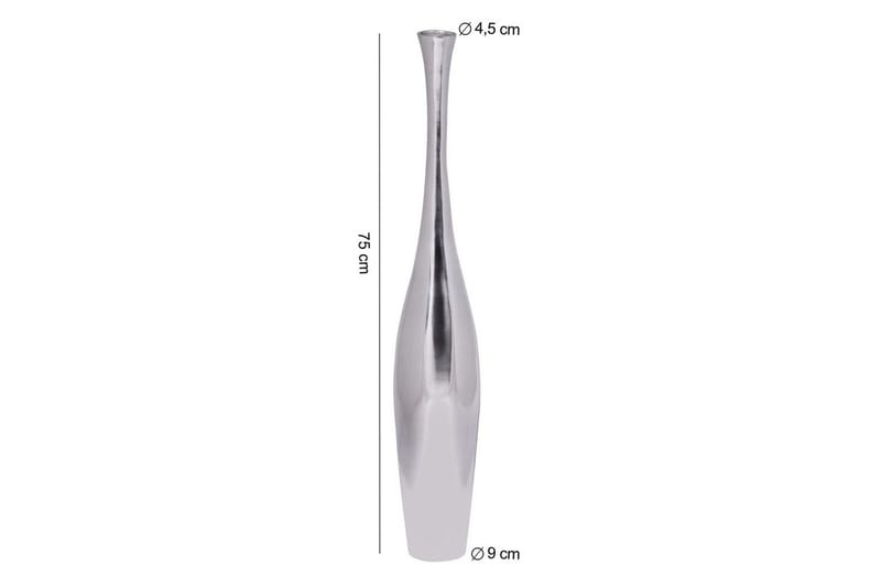 Vase Wohnling polert aluminiumstøp, moderne stil 75 cm - 75 cm - Interiør - Dekorasjon & innredningsdetaljer - Vas - Blomstervase