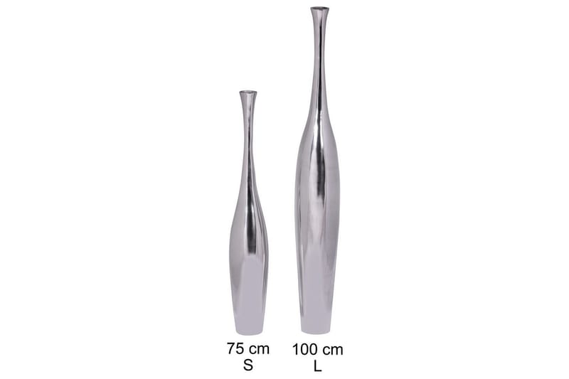 Vase Wohnling polert aluminiumstøp, moderne stil 100 cm - 100 cm - Interiør - Dekorasjon & innredningsdetaljer - Vas - Blomstervase