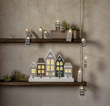 Villa lysestake 32 cm - grå - Interiør - Dekorasjon & innredningsdetaljer - Julepynt & juledekorasjon