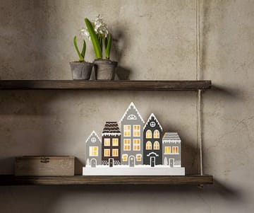 Villa lysestake 32 cm - grå - Interiør - Dekorasjon & innredningsdetaljer - Julepynt & juledekorasjon