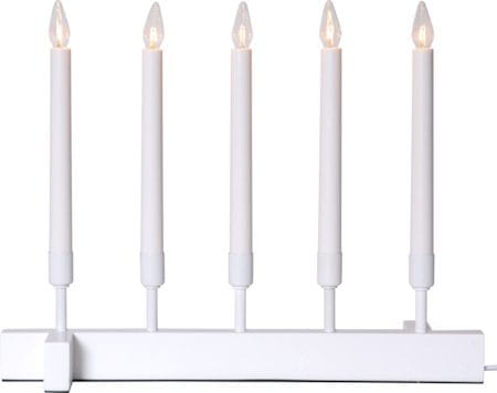 Vind Lysestake 40 cm, hvit