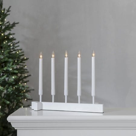 Vind Lysestake 40 cm - hvit - Interiør - Dekorasjon & innredningsdetaljer - Julepynt & juledekorasjon