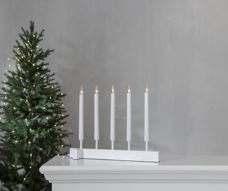 Vind Lysestake 40 cm - hvit - Interiør - Dekorasjon & innredningsdetaljer - Julepynt & juledekorasjon