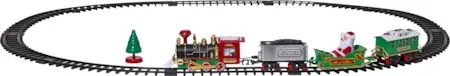 X-mas Train dekorativt sceneri 103 cm, Flerfarget
