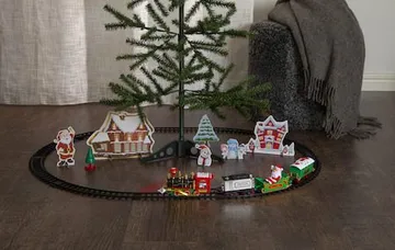 X-mas Train dekorativt sceneri 103 cm - Flerfarget - Interiør - Dekorasjon & innredningsdetaljer - Julepynt & juledekorasjon