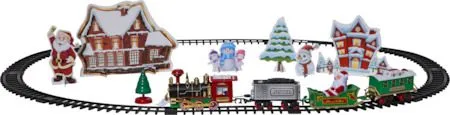 X-mas Train dekorativt sceneri 103 cm - Flerfarget - Interiør - Dekorasjon & innredningsdetaljer - Julepynt & juledekorasjon