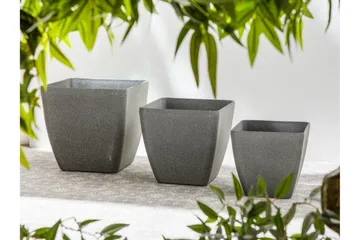 Zeli Krukke 42 cm - Grå - Interiør - Dekorasjon & innredningsdetaljer - Krukker - Utepotter