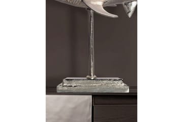 Dekorativ figur Wohnling Deco hai 70 cm aluminium, maritim stil Sølv - Sølv - Interiør - Dekorasjon & innredningsdetaljer