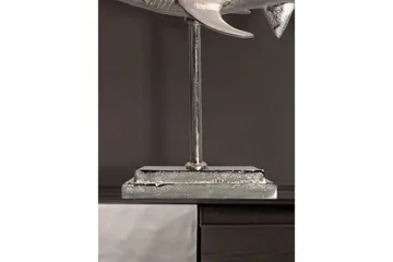 Dekorativ figur Wohnling Deco hai 70 cm aluminium, maritim stil Sølv - Sølv - Interiør - Dekorasjon & innredningsdetaljer