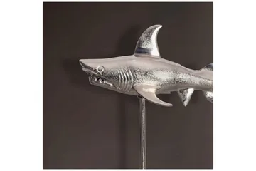 Dekorativ figur Wohnling Deco hai 70 cm aluminium, maritim stil Sølv - Sølv - Interiør - Dekorasjon & innredningsdetaljer