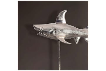 Dekorativ figur Wohnling Deco hai 70 cm aluminium, maritim stil Sølv - Sølv - Interiør - Dekorasjon & innredningsdetaljer