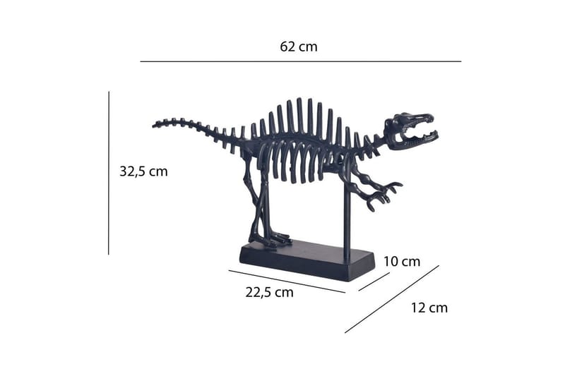 Dekorativ figur Wohnling Dekorativ T-Rex Aluminium Moderne - Interiør - Dekorasjon & innredningsdetaljer