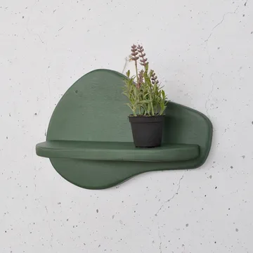 Dekorativ vegghylle i tre Hanah Home Magna Grønn 35 x 23 x 11 cm - Interiør - Dekorasjon & innredningsdetaljer