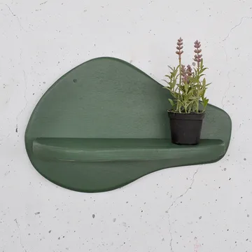 Dekorativ vegghylle i tre Hanah Home Magna Grønn 35 x 23 x 11 cm - Interiør - Dekorasjon & innredningsdetaljer