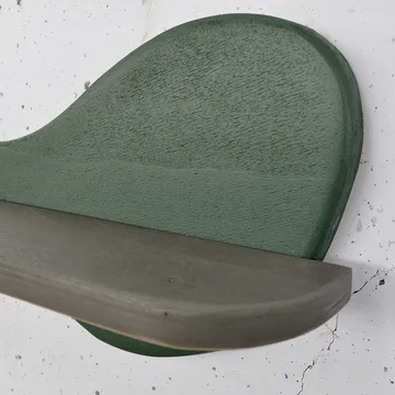 Dekorativ vegghylle i tre Hanah Home Magna Grønn / grå 35 x 20 x 11 cm - Interiør - Dekorasjon & innredningsdetaljer