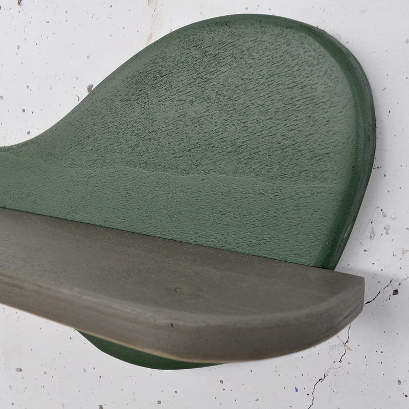 Dekorativ vegghylle i tre Hanah Home Magna Grønn / grå 35 x 20 x 11 cm - Interiør - Dekorasjon & innredningsdetaljer