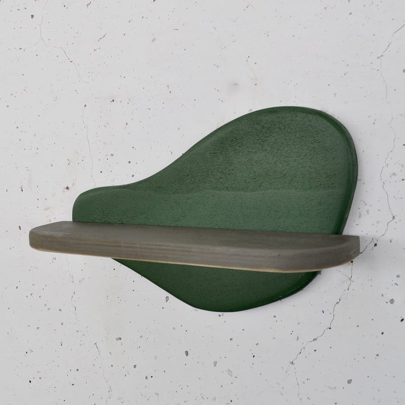 Dekorativ vegghylle i tre Hanah Home Magna Grønn / grå 35 x 20 x 11 cm - Interiør - Dekorasjon & innredningsdetaljer