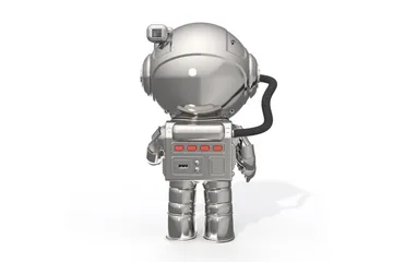 Barnelampe Mobility On Board Stellar Light Space Astronaut - Sølv - Interiør - Innredning til barnerom - Barnelamper - Skrivebordslampe barn